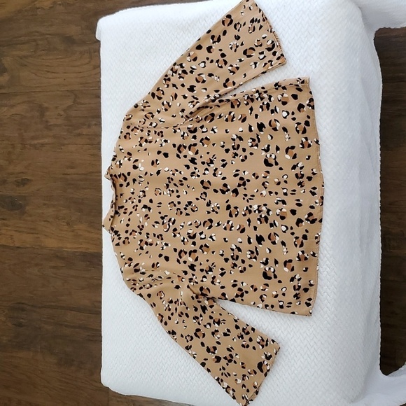 Saltwater LUXE Leopard Print Blazer "Garvey" Light Jacket Blazer Size Small - Picture 5 of 17